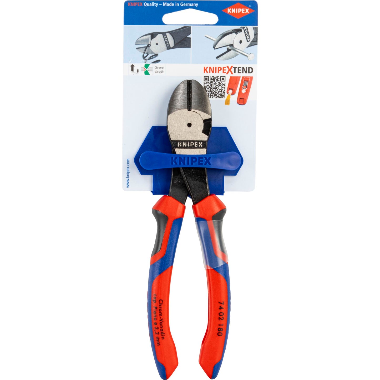 KNIPEX Kraft-Seitenschneider 180 mm, Comfort Griffe