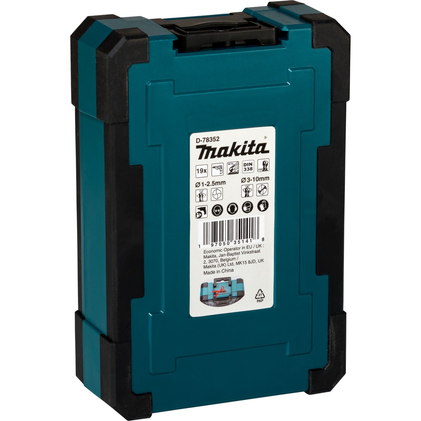 Makita D-78352 Metallbohrer-Set HSS-GS 19-tlg.