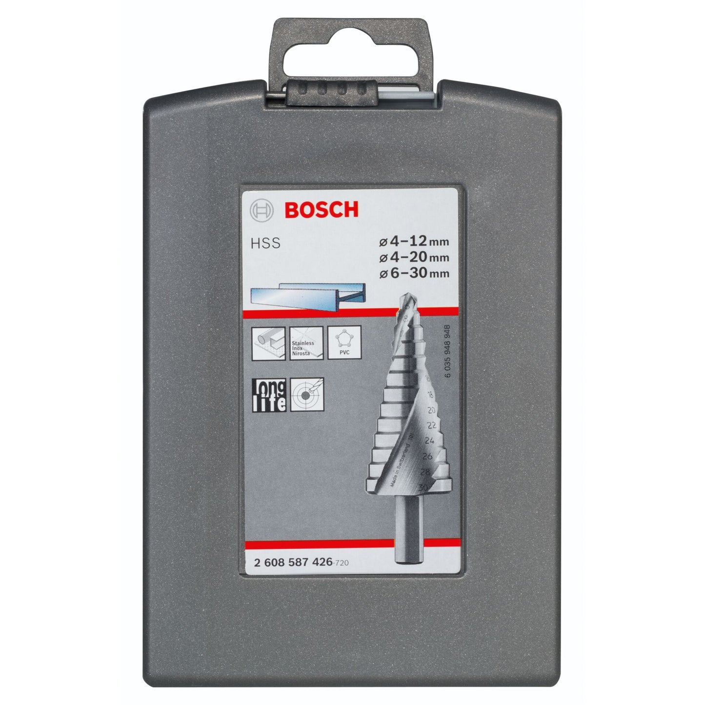 Bosch HSS Set 3Stufenbohrer 4-12,4- 20,6-30mm