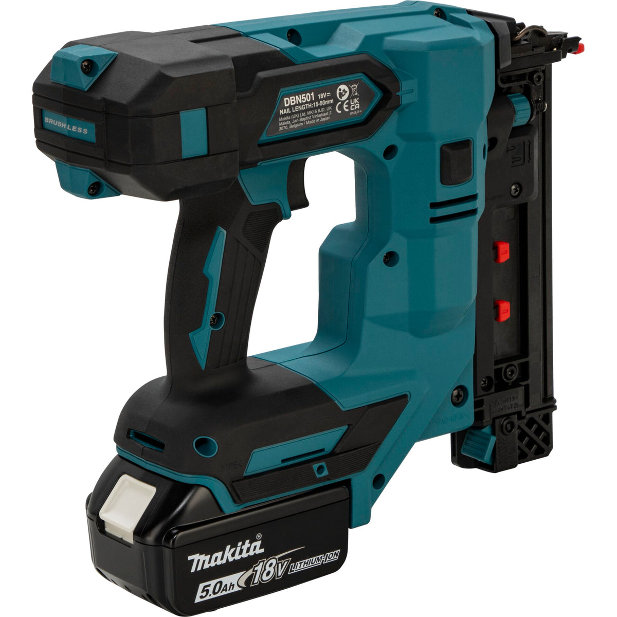 Makita DBN501RTJ Akku-Stauchkopfnagler 50 mm 18V