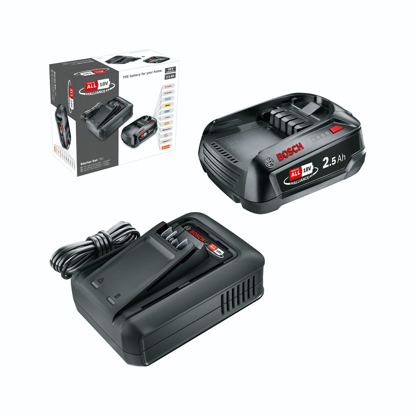 Bosch Starter-Set 18V 1x 2,5Ah Akku + Ladegerät