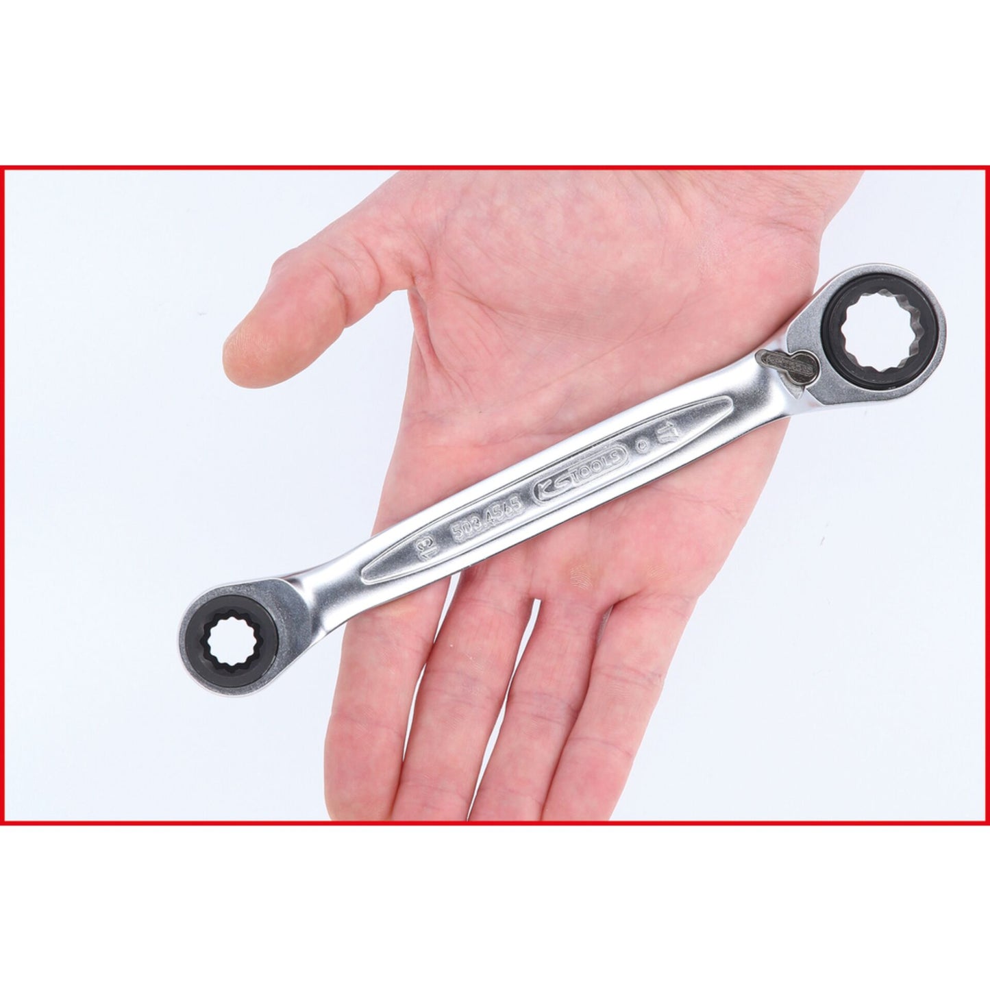 KS Tools 4 in 1 GEARplus Doppel-Ratschenringschlüssel