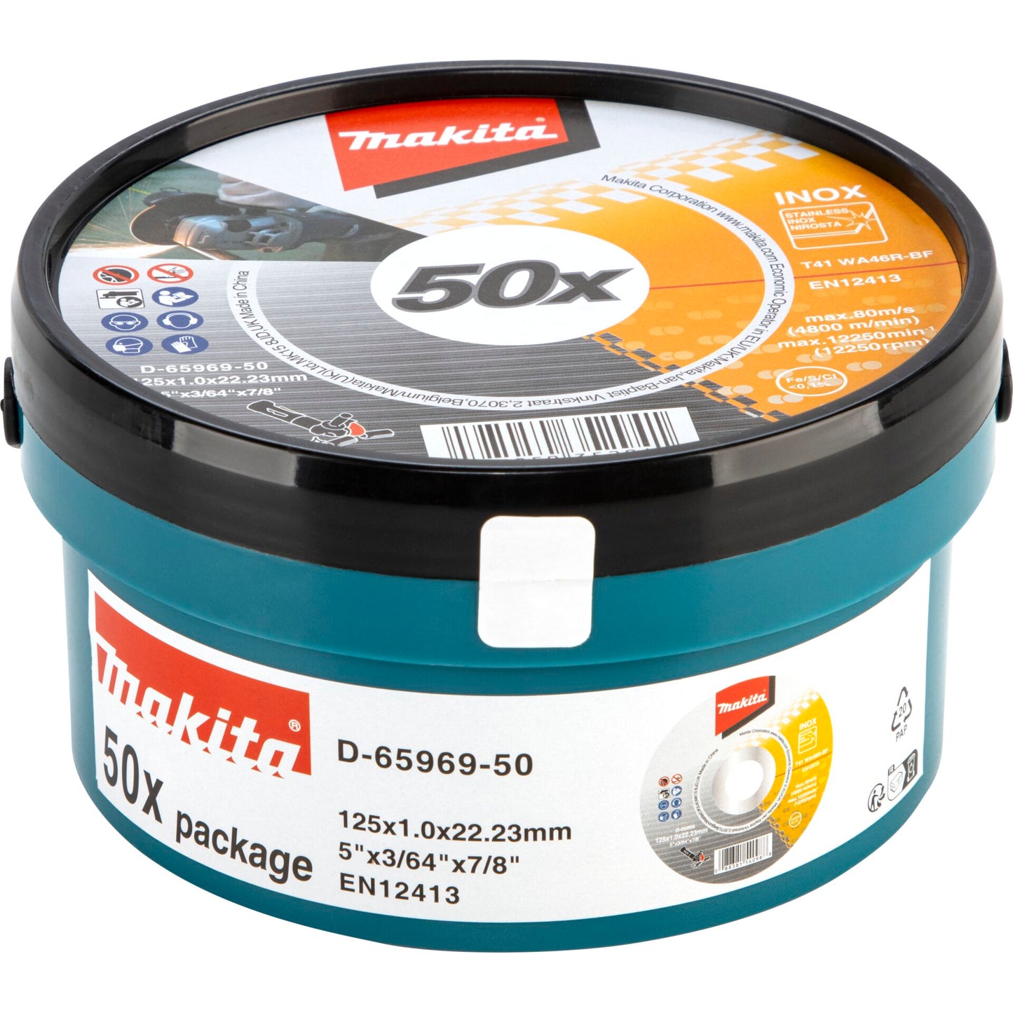 Makita D‑65969‑50 Trennscheibe INOX 125×1,0 mm - 50 Stück
