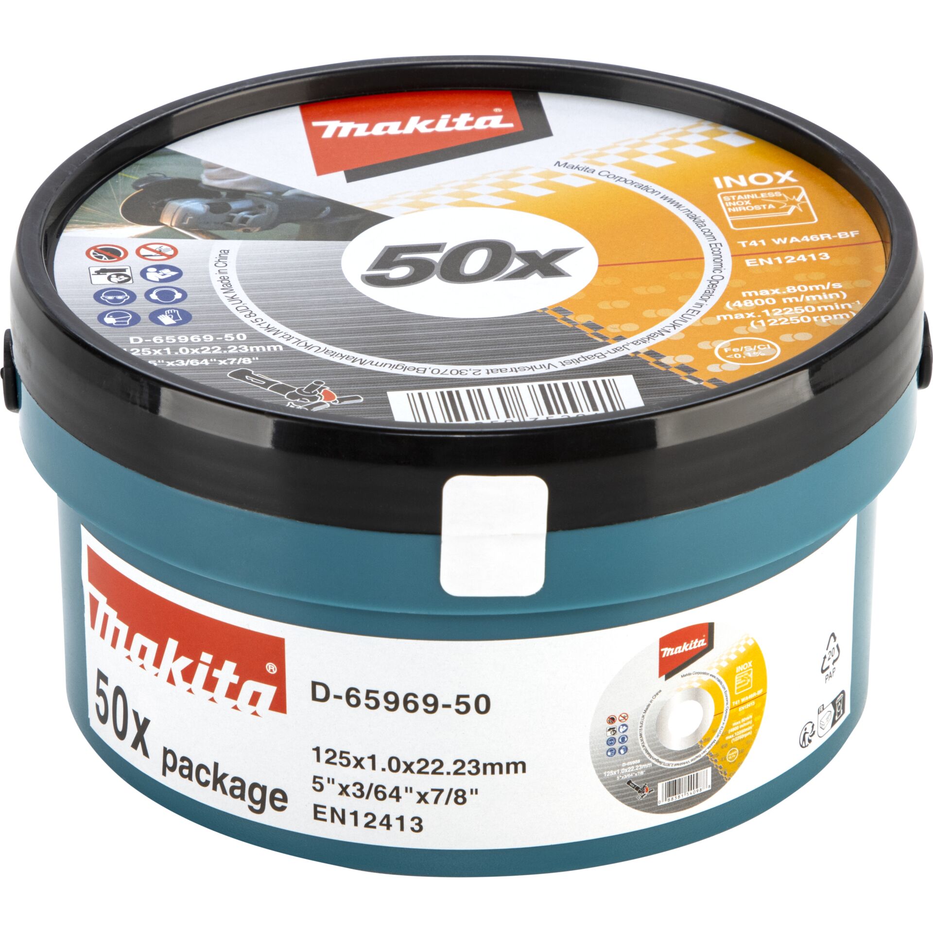 Makita D‑65969‑50 Trennscheibe INOX 125×1,0 mm - 50 Stück