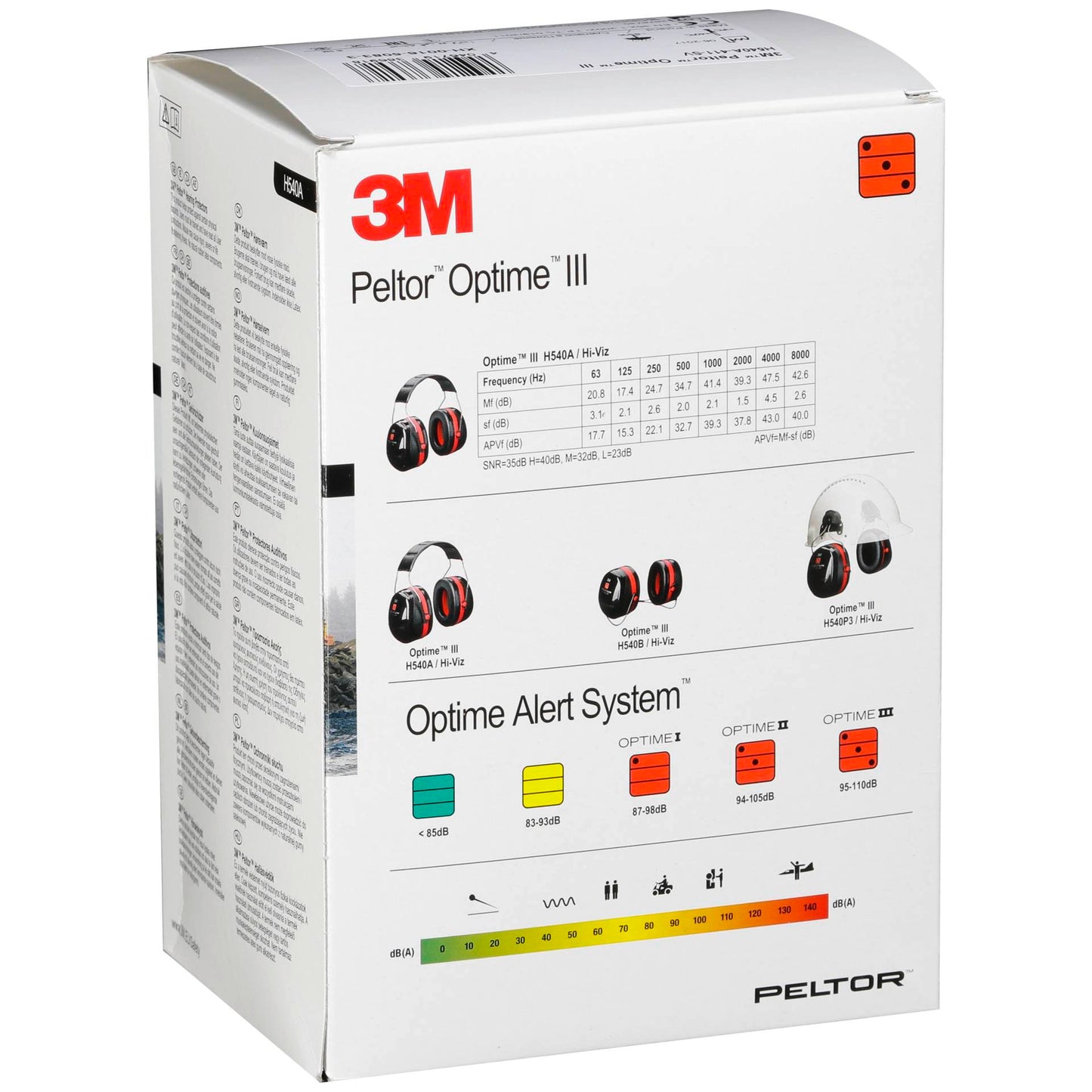 3M Peltor Optime III H540A Kapselgehörschutz 35 dB schwarz
