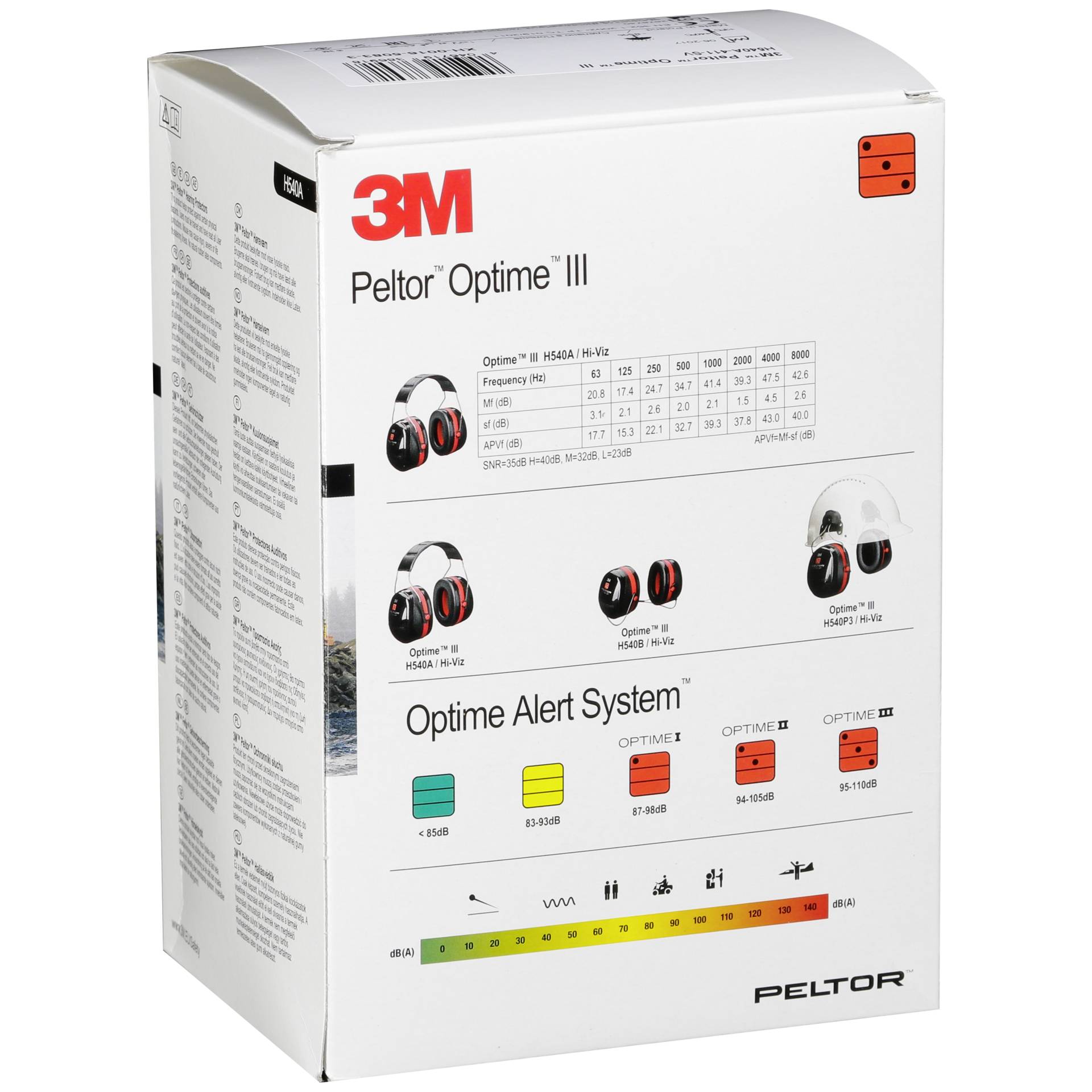 3M Peltor Optime III H540A Kapselgehörschutz 35 dB schwarz