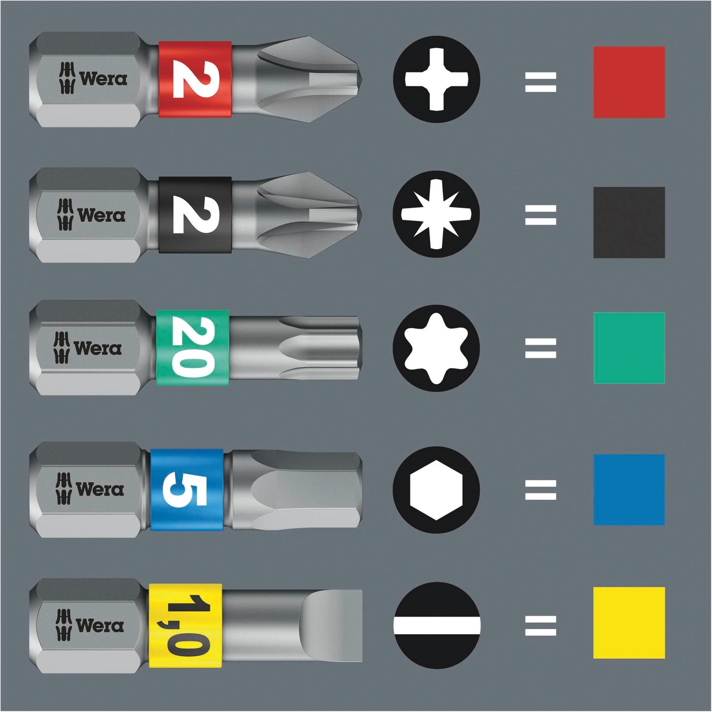 Wera Kraftform Kompakt 100 52-tlg. Werkzeug-Set