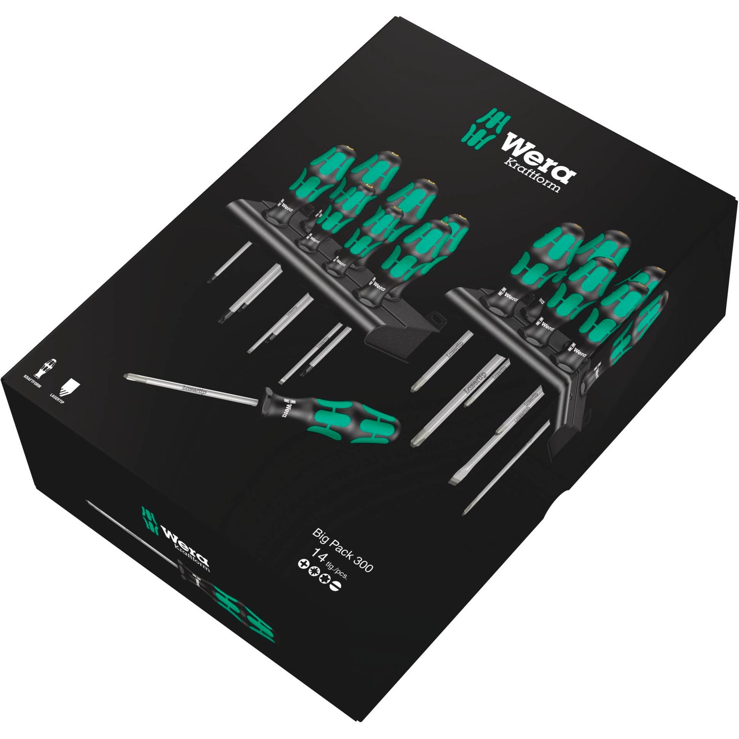 Wera Kraftform Big Pack 300 Schraubendrehersatz 14-teilig