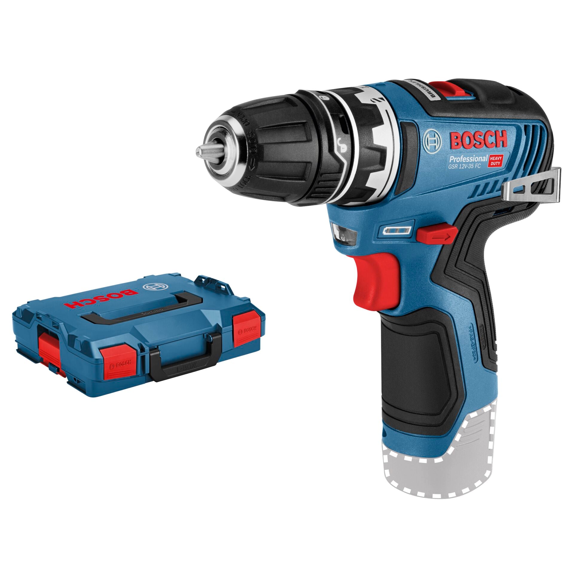 Bosch GSR 12V-35 FC Akku-Bohrschrauber Set