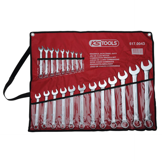 KS Tools Ringmaulschlüssel-Satz abgewinkelt 21-tlg.