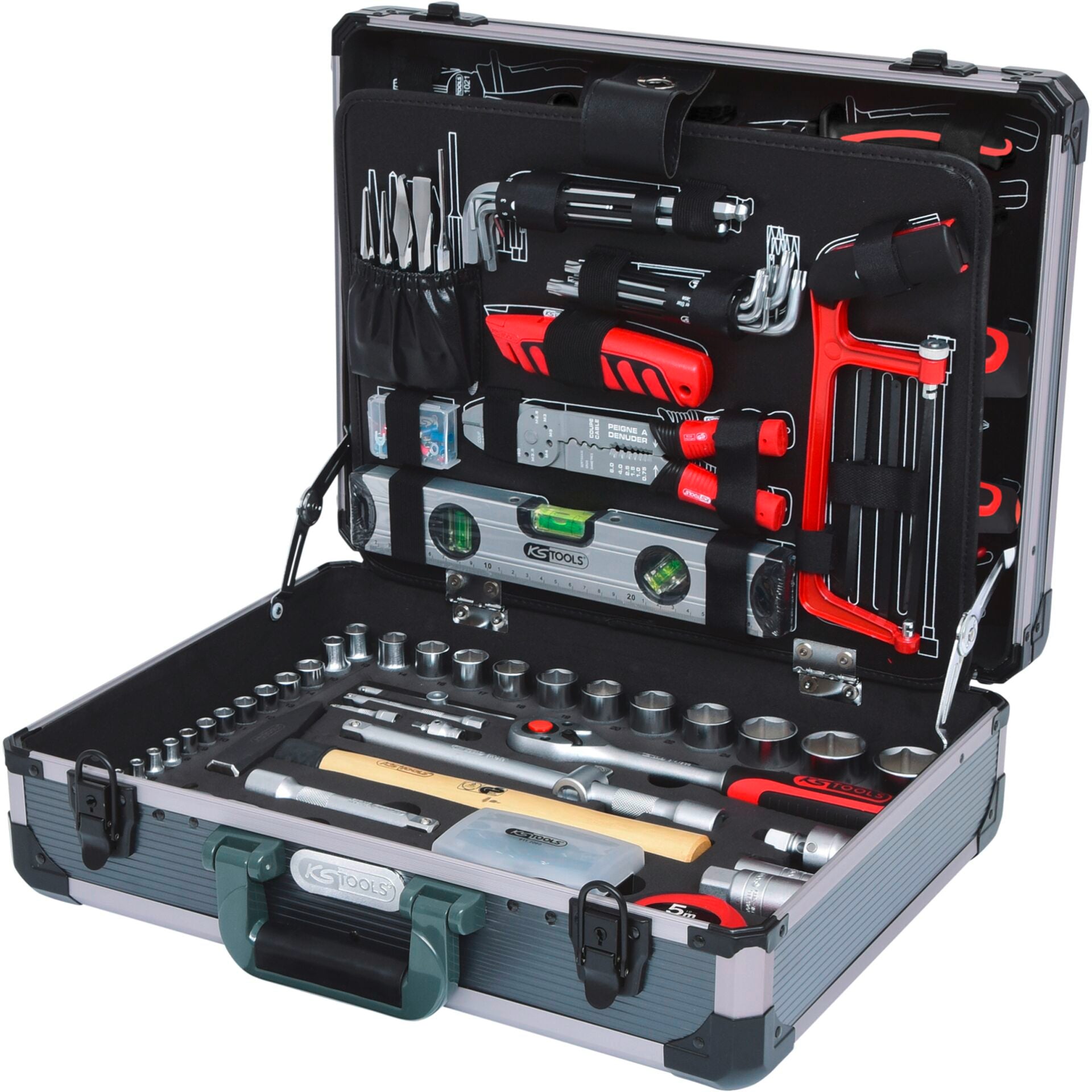 KS Tools 1/4 +1/2  Werkzeug-Satz 127-tlg