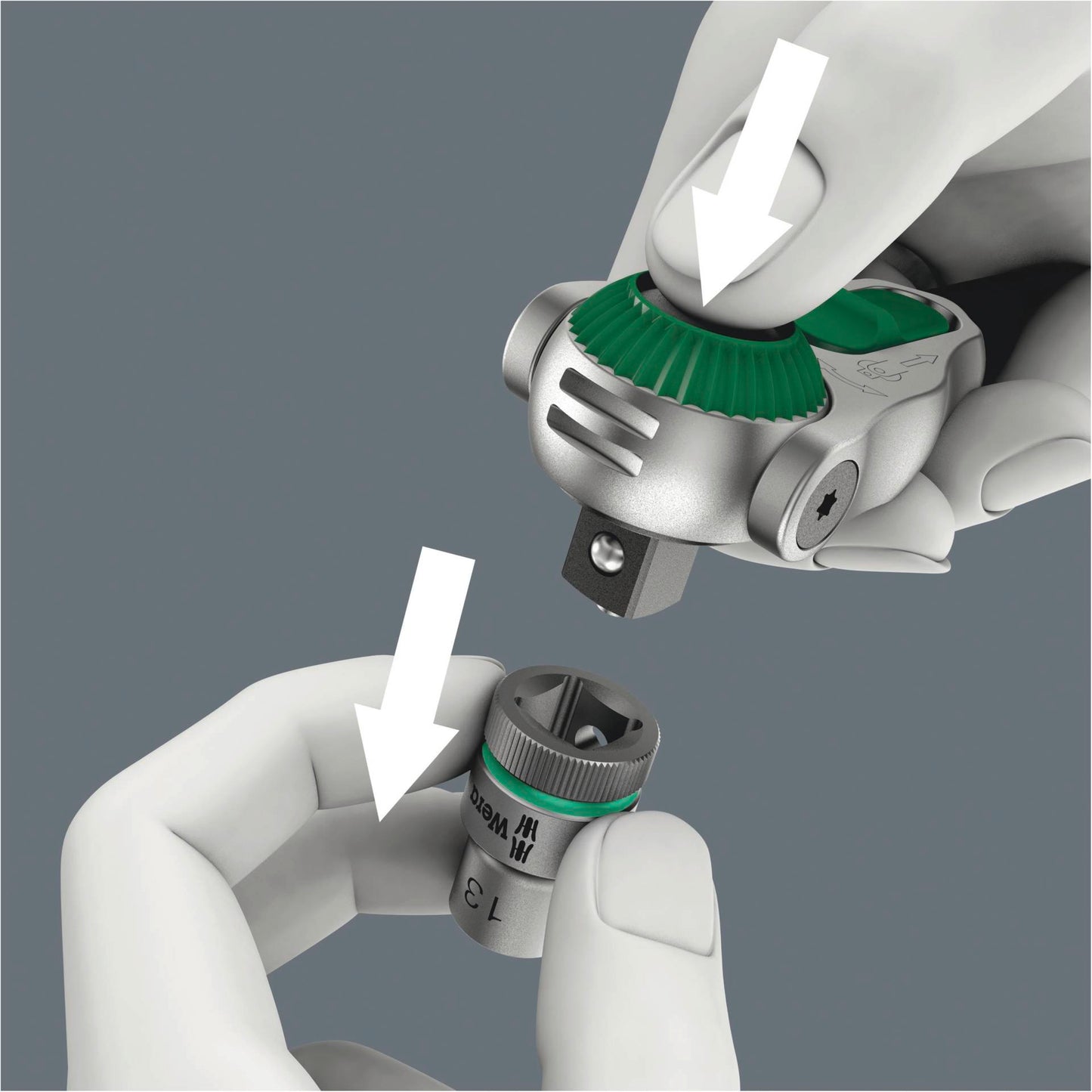 Wera 8000 A Zyklop Speed-Knarre 1/4 -Antrieb