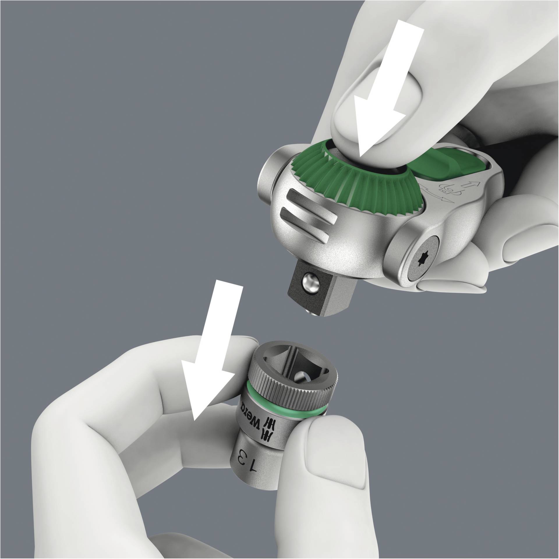 Wera 8000 A Zyklop Speed-Knarre 1/4 -Antrieb