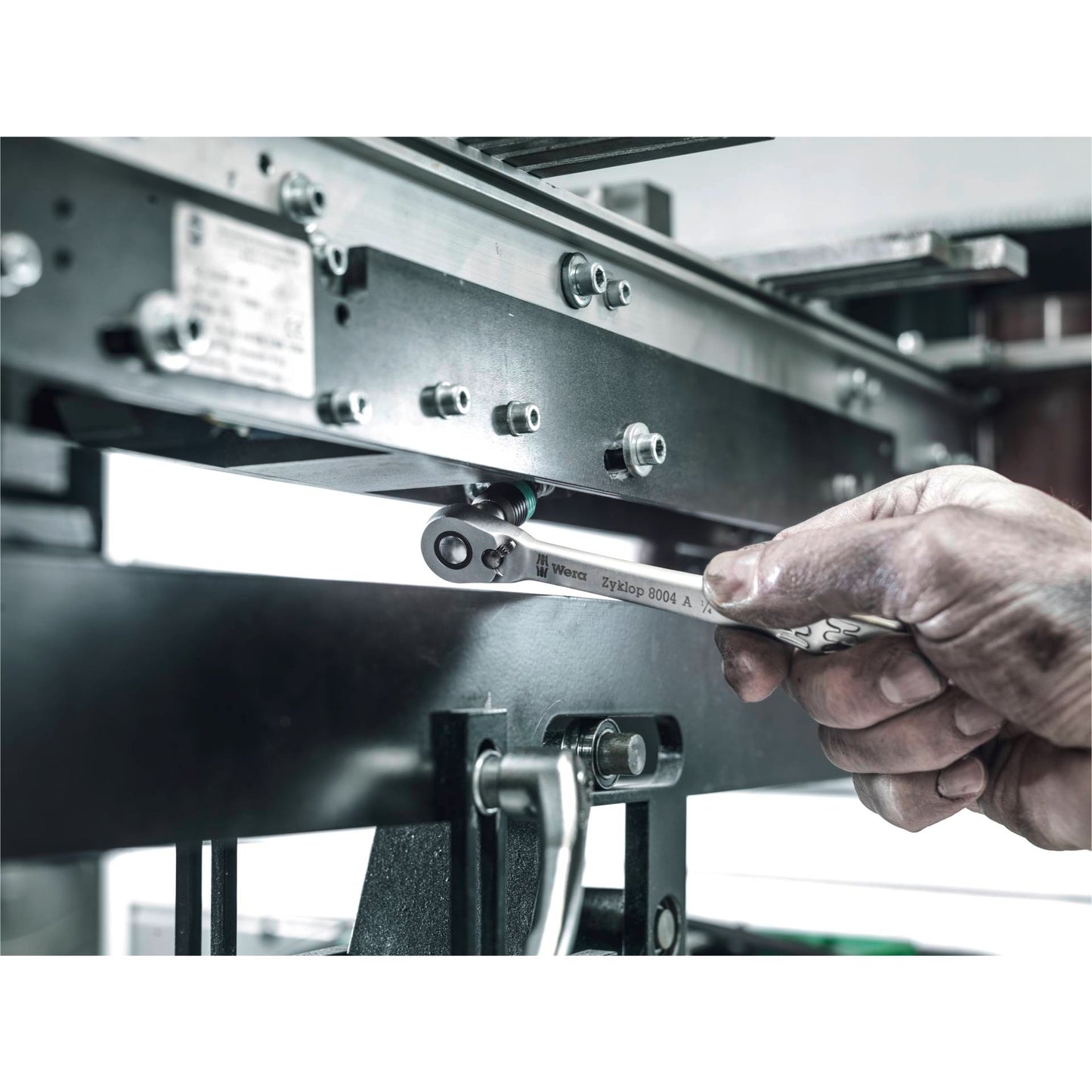 Wera 8004 A Zyklop Metal-Knarre 1/4 -Antrieb