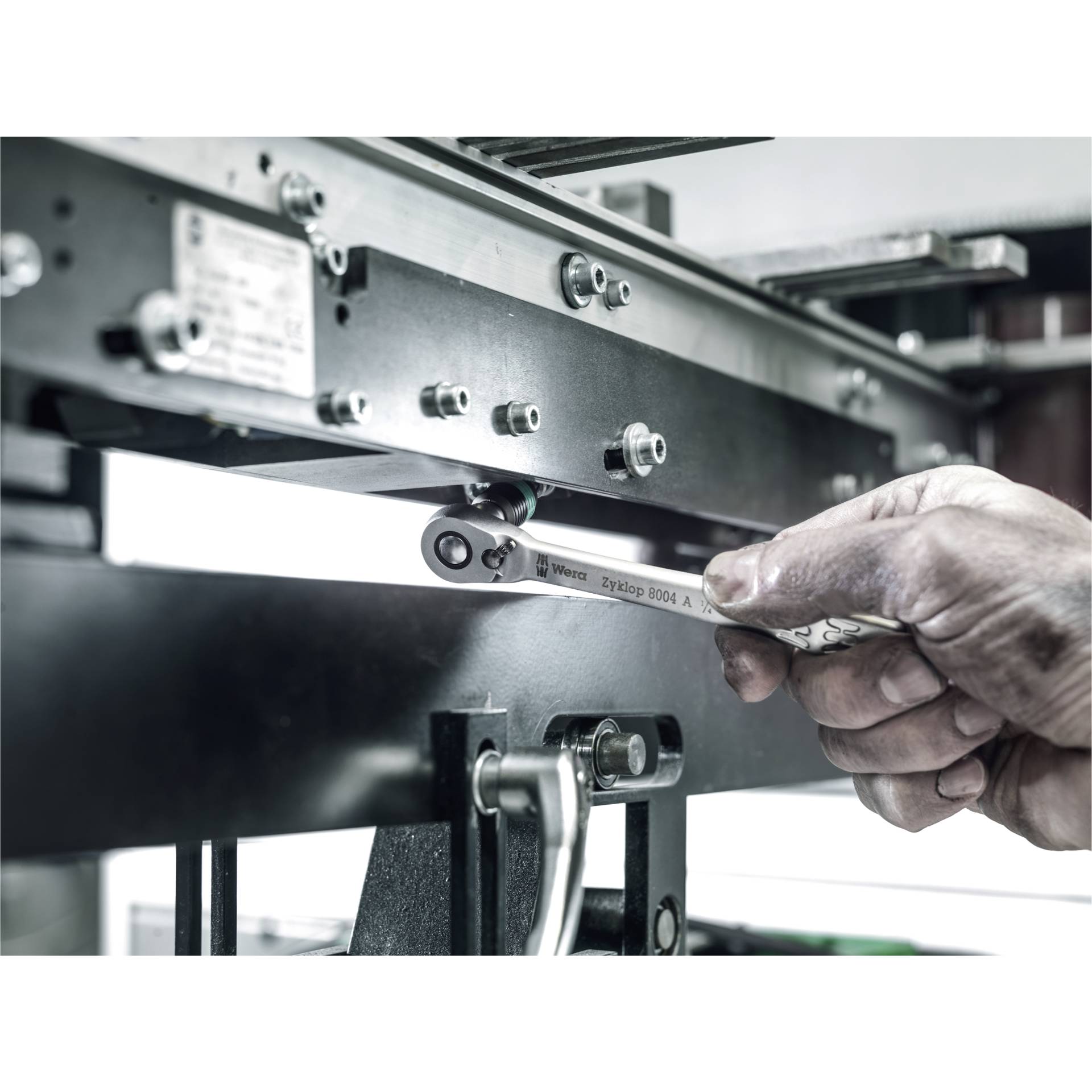 Wera 8004 A Zyklop Metal-Knarre 1/4 -Antrieb