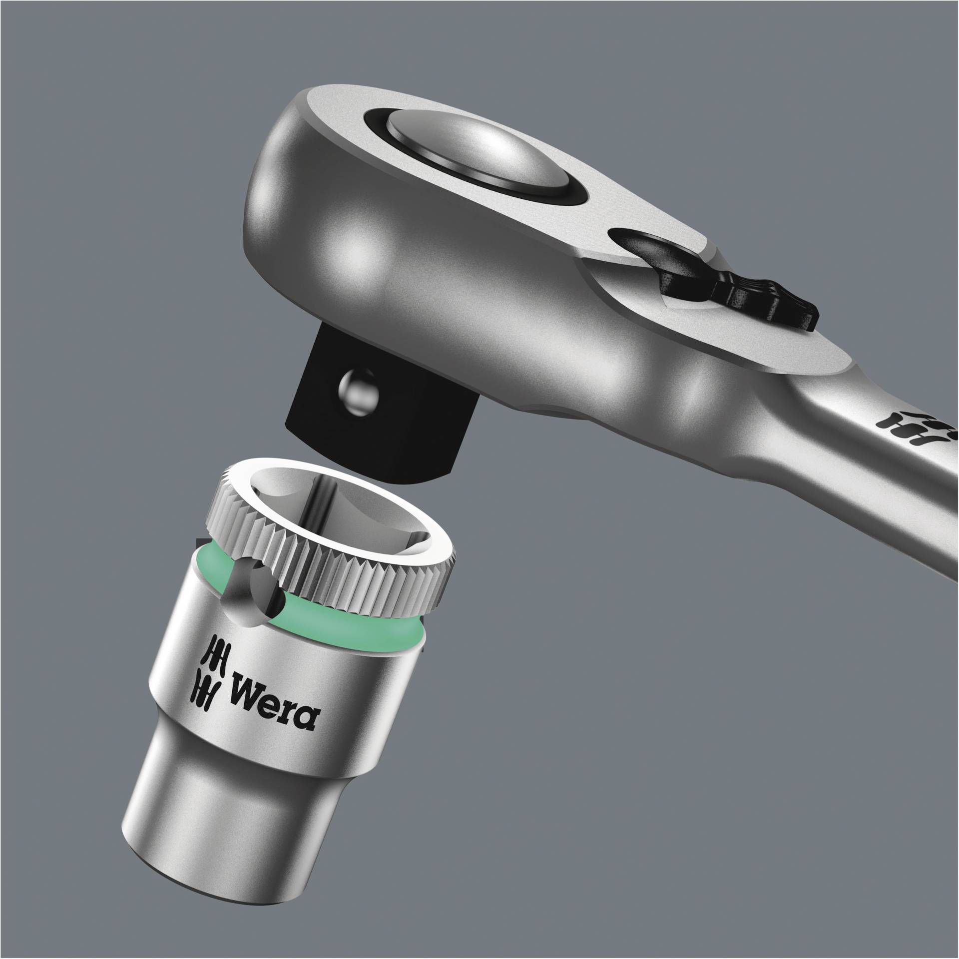 Wera 8004 A Zyklop Metal-Knarre 1/4 -Antrieb