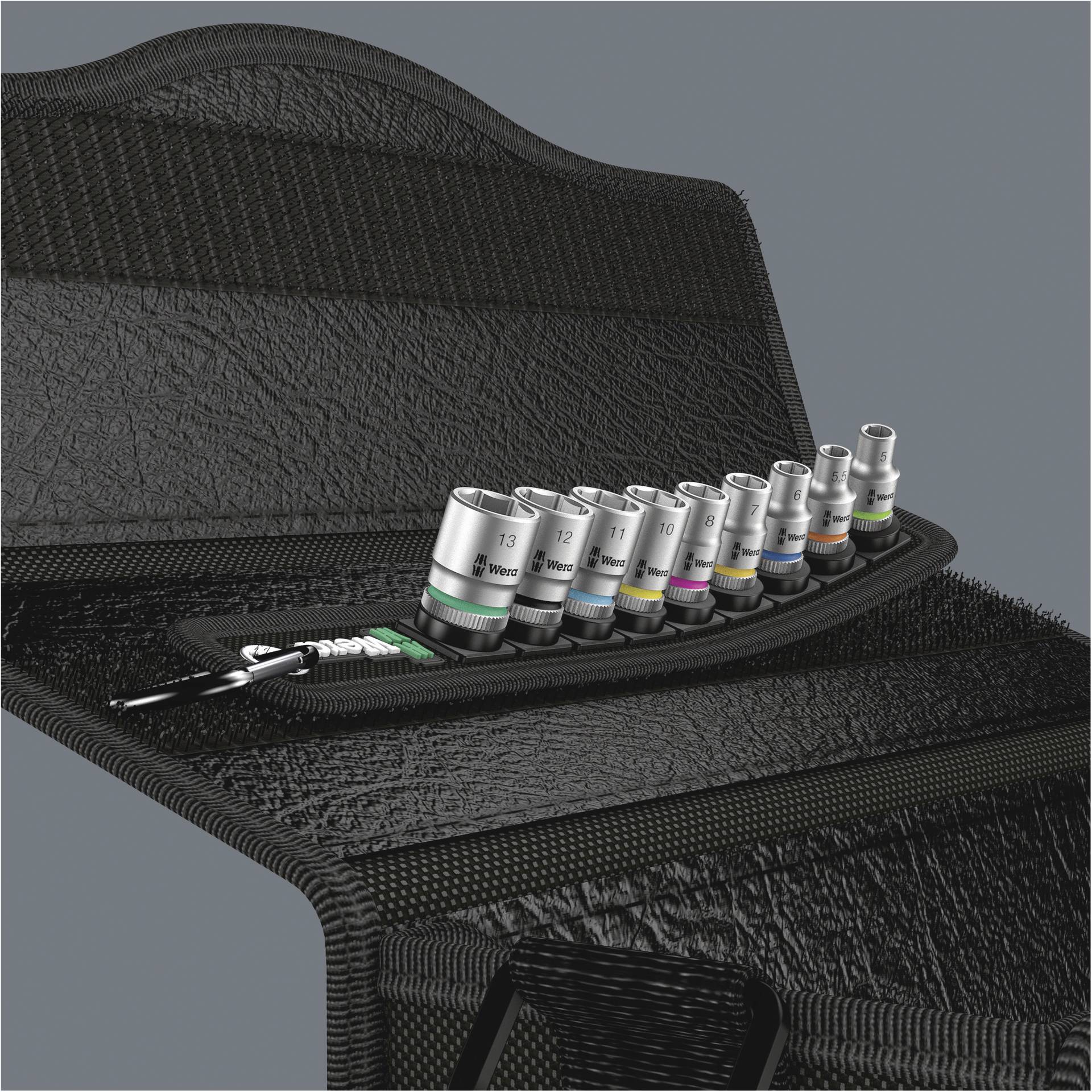 Wera Belt A 4 Zyklop 1/4 Steckschlüsseleinsatz-Satz
