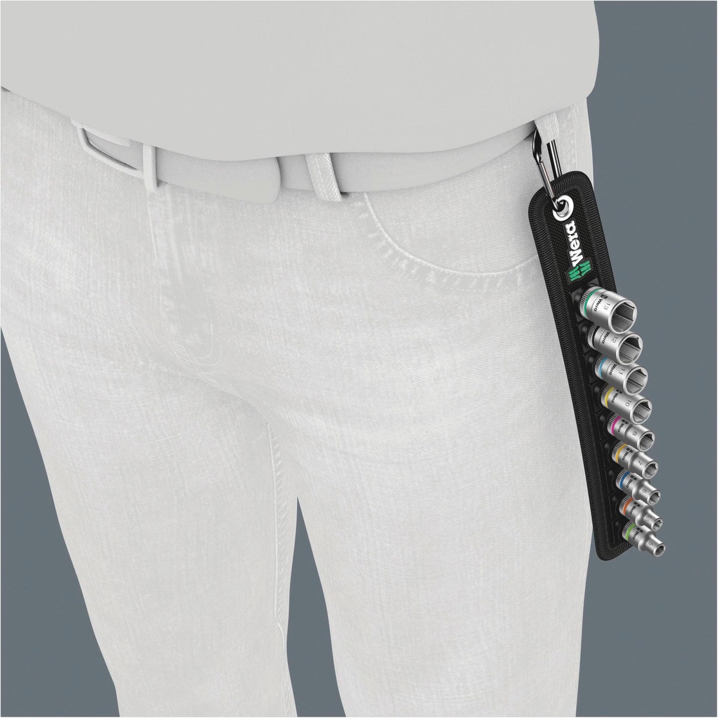 Wera Belt A 4 Zyklop 1/4 Steckschlüsseleinsatz-Satz