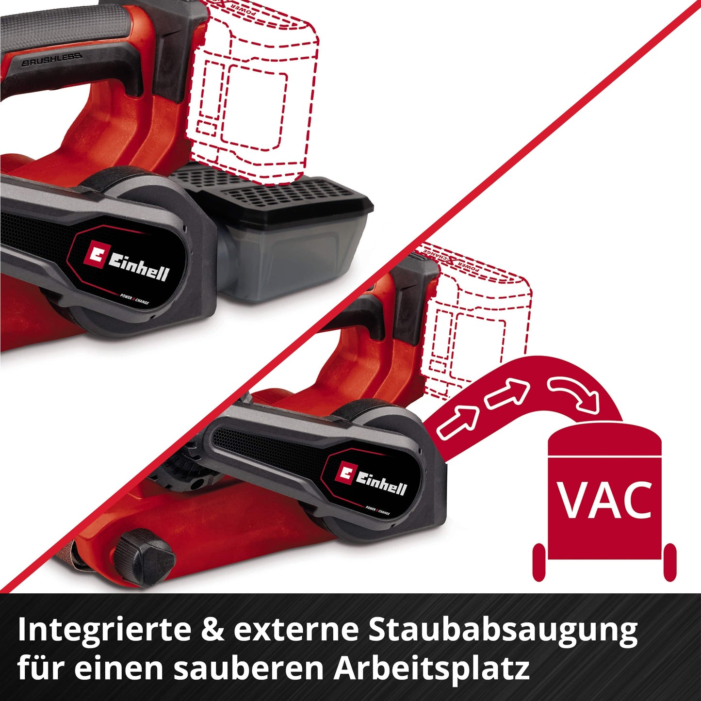 EINHELL PROFESSIONAL Akku-Bandschleifer TP-BS 18/457 Li BL, Solo