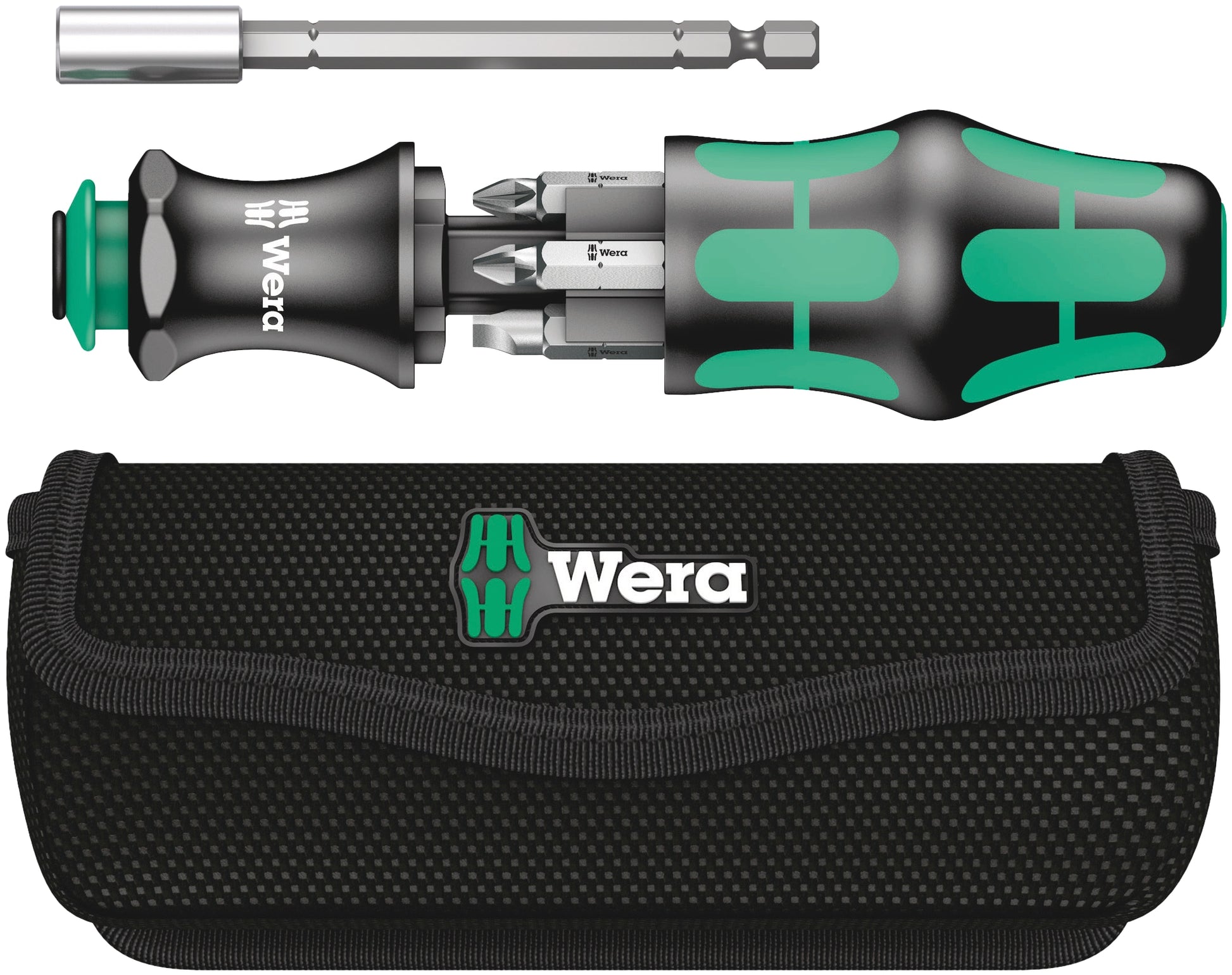 WERA Werkzeug-Set, Kraftform Kompakt 28 mit Tasche, 6‑teilig