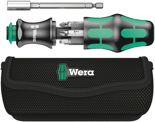 WERA Werkzeug-Set, Kraftform Kompakt 28 mit Tasche, 6‑teilig