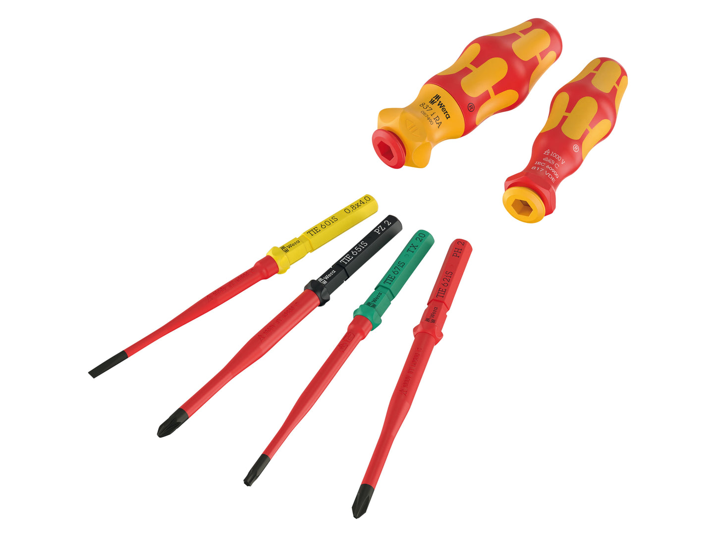 WERA Werkzeug-Set, Kraftform Kompakt VDE 17 extra slim 2 Tool Finder, 17-teilig