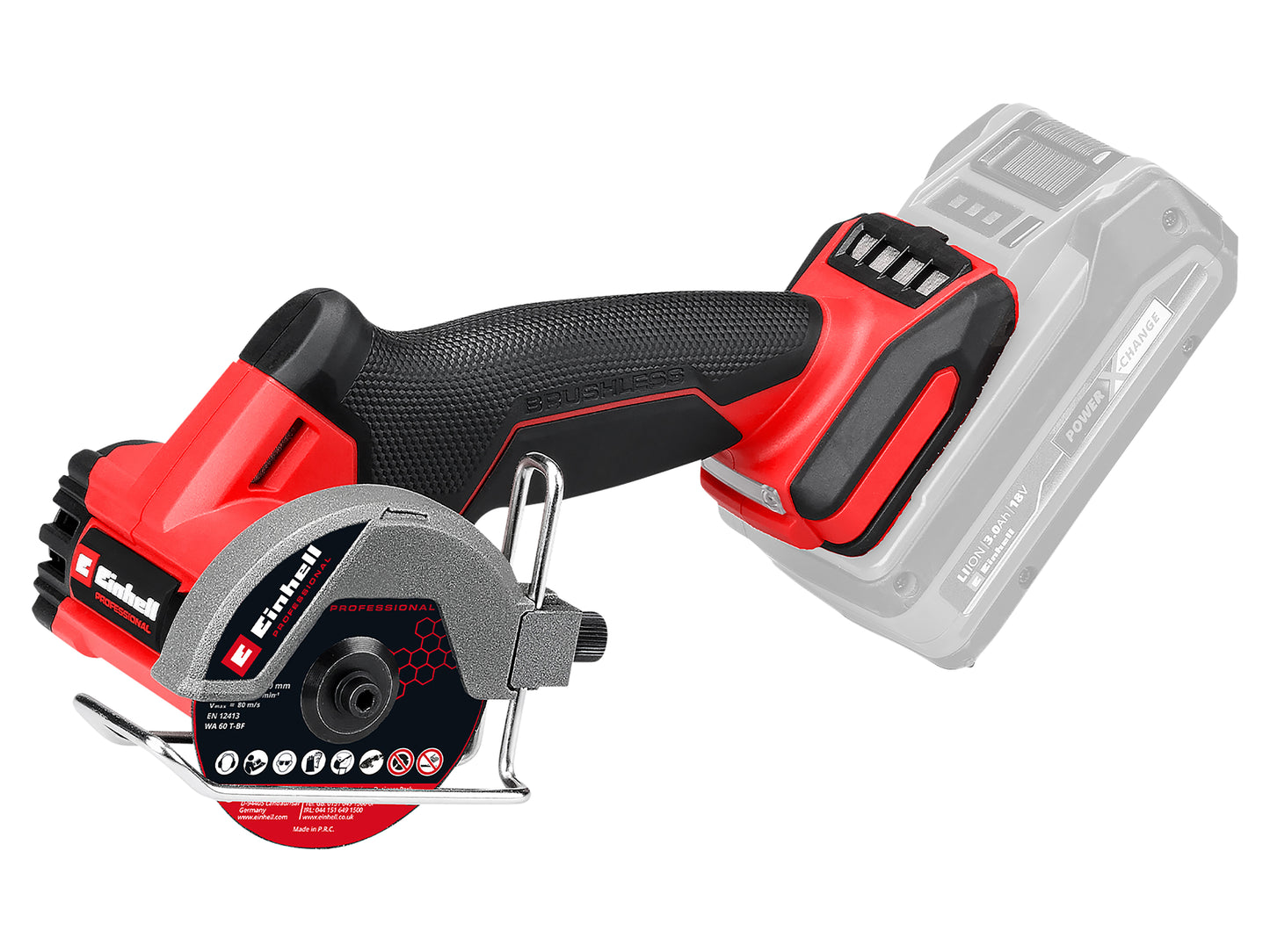 EINHELL PROFESSIONAL Akku-Trennschleifer TP-CO, 18/76-C Li BL - Solo, 4432000