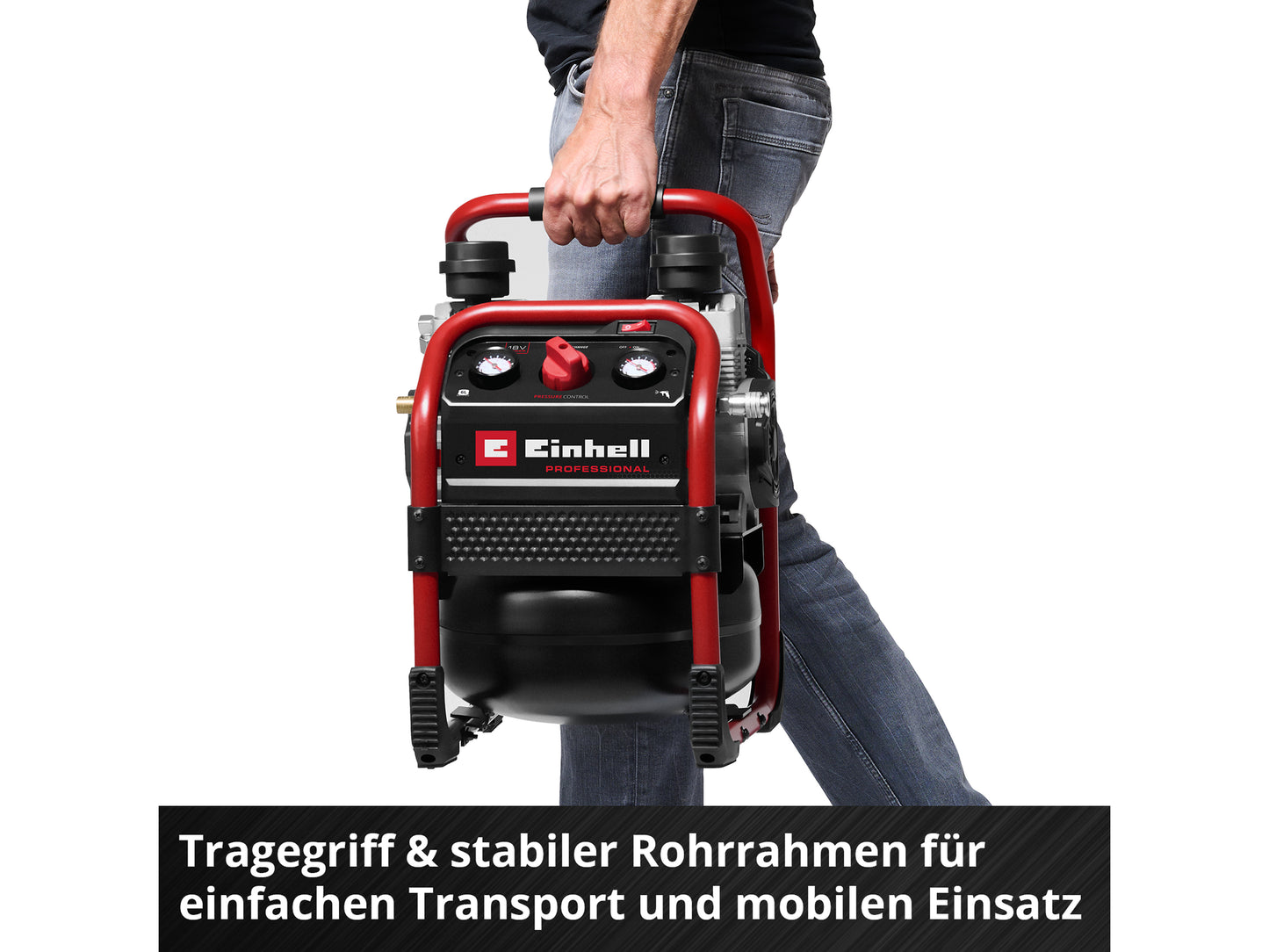 EINHELL PROFESSIONAL Akku-Kompressor SILENZZO 18/160