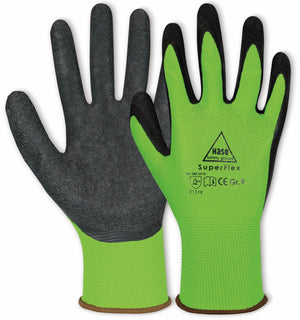 HASE SAFETY GLOVES Latex-Arbeitshandschuhe Superflex, EN 388, EN 420