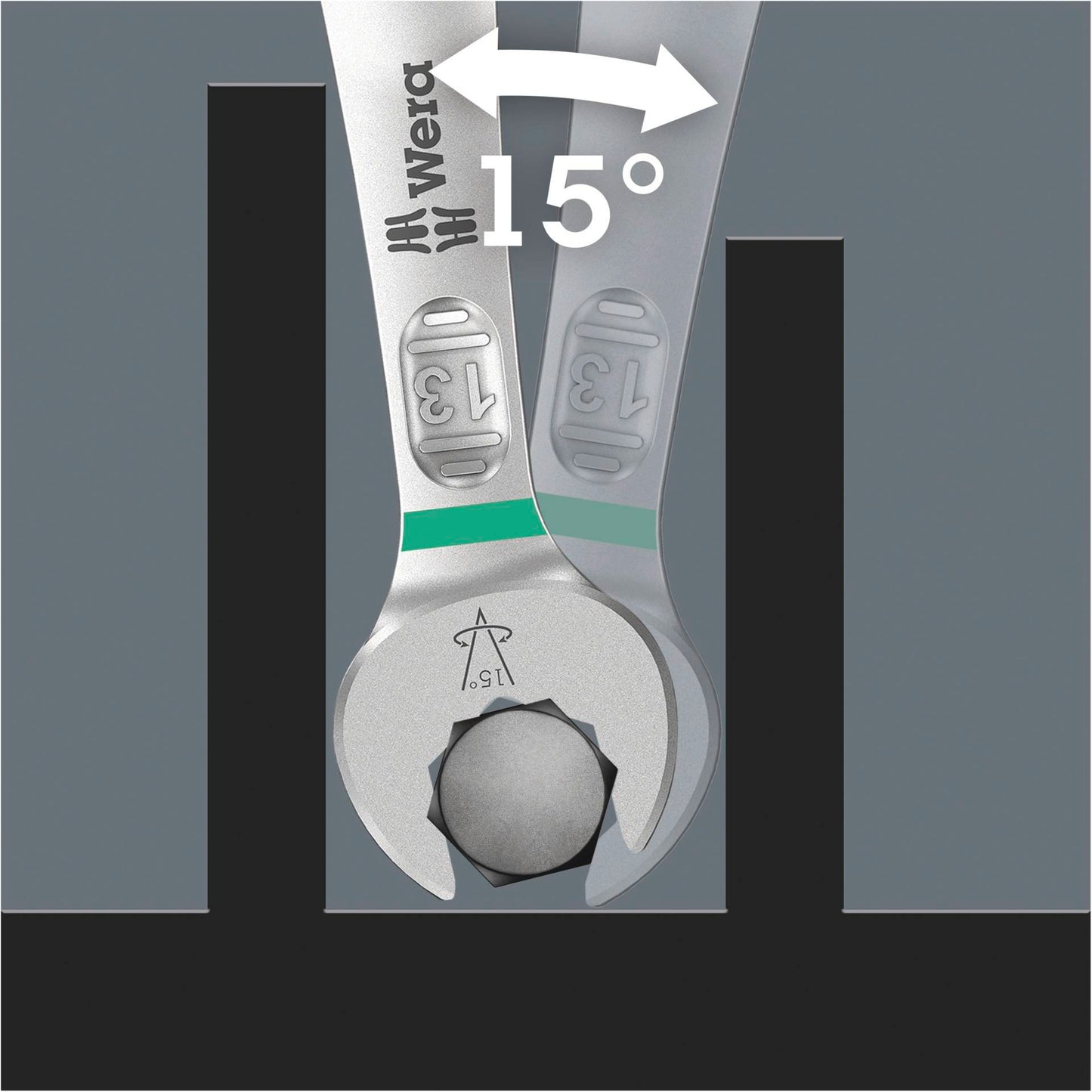 Wera 6003 Joker 11 Set 1 Maul-Ringschlüssel-Satz