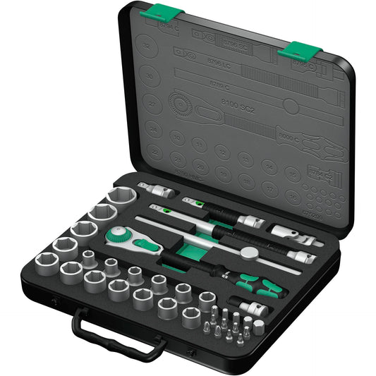 Wera 8100 SC 2 Zyklop Speed Knarrensatz 1/2 -Antrieb metr.