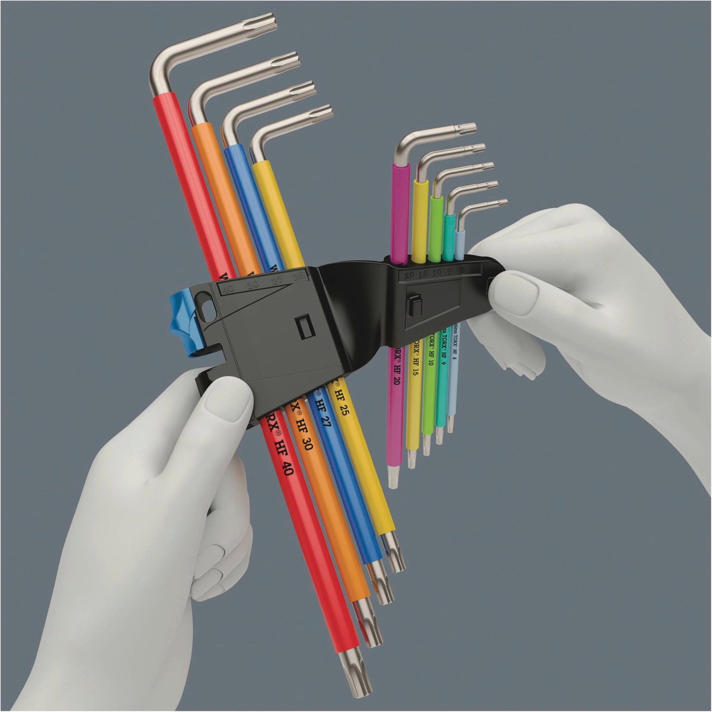 Wera 3967/9 TX SXL Multicol. HF Stainless 1 Winkelschlüsselsatz
