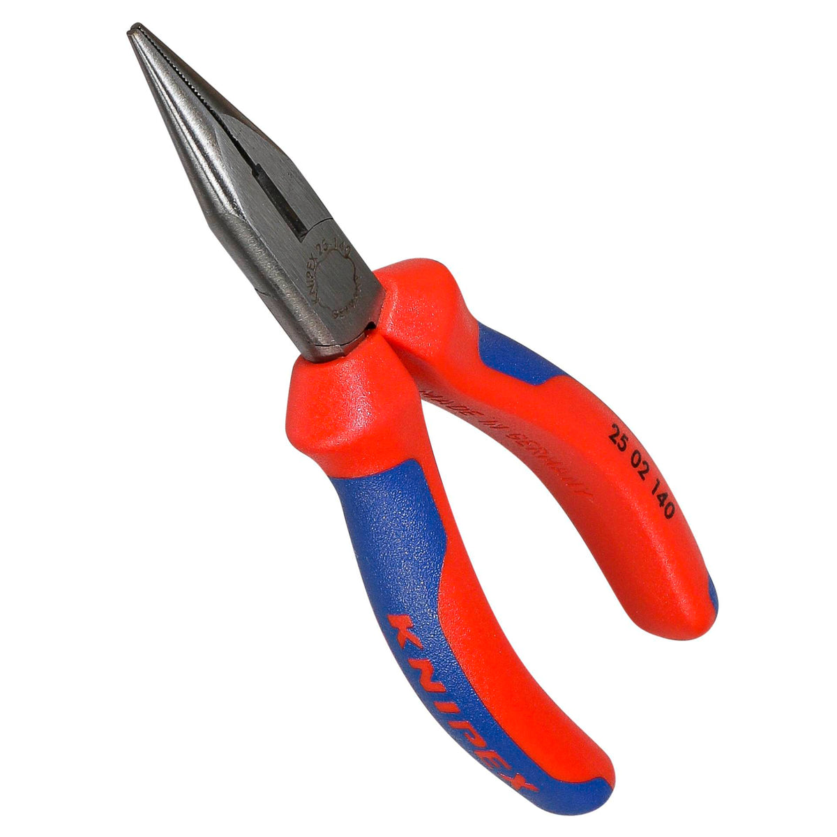 KNIPEX Flachrundzange mit Schneide, 140 mm