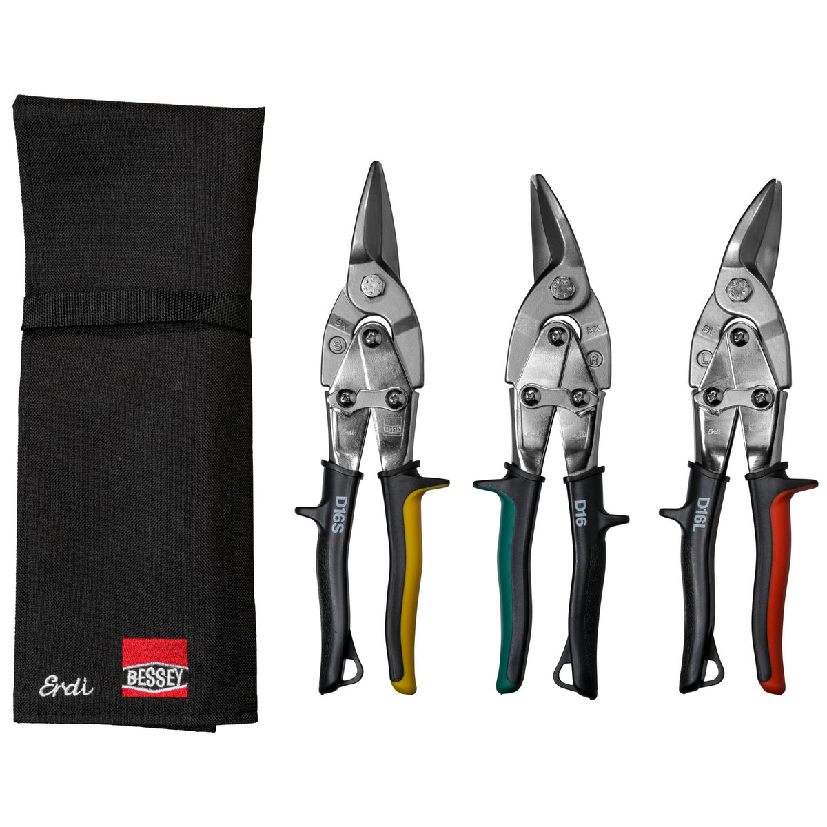 BESSEY Figuren-Scheren-Set in Rolltasche DSET16