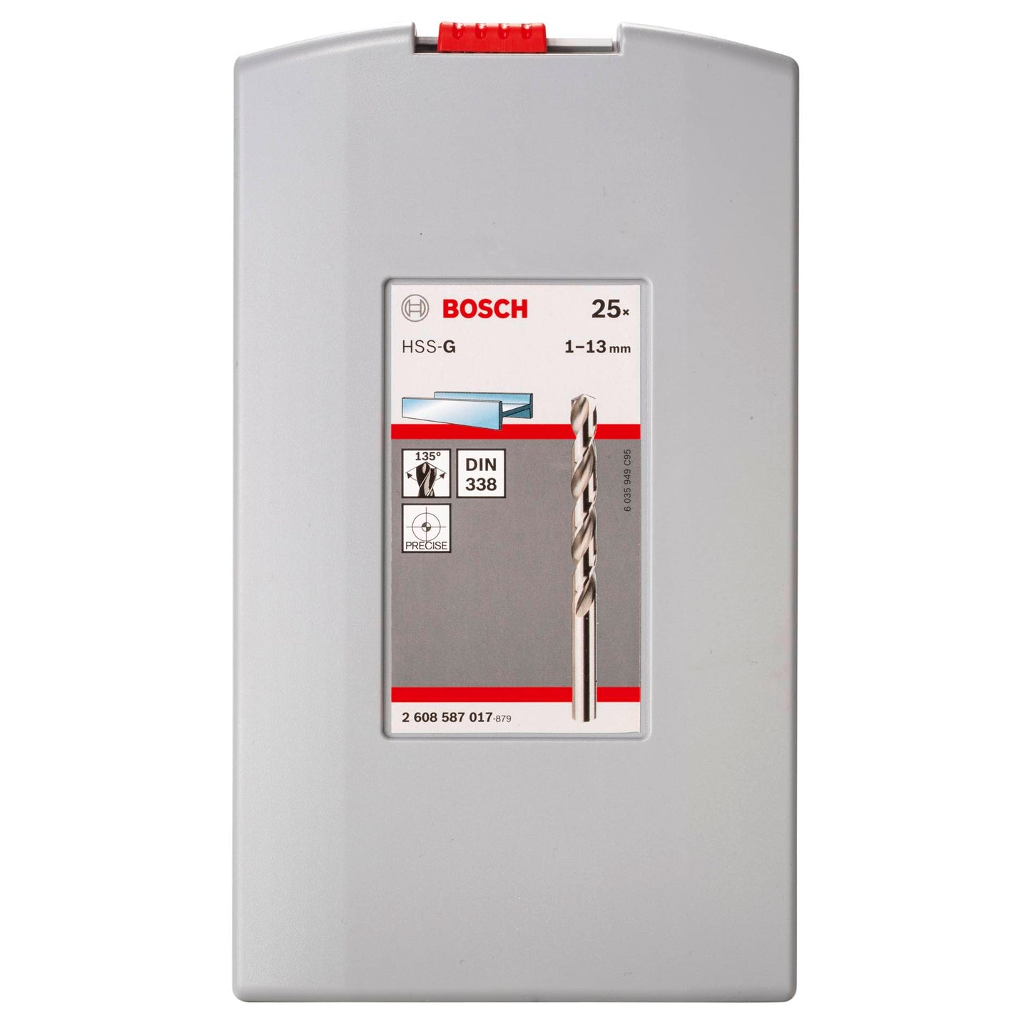 Bosch Metallbohrer-Set HSS-G mit Box 25 tlg. 1,0-13,0 mm