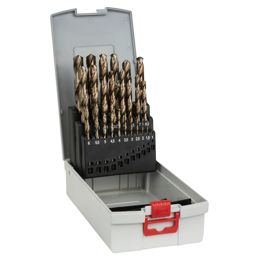 Bosch Metallbohrer-Set HSS-Co mit Box 25 tlg. 1,0-13,0 mm