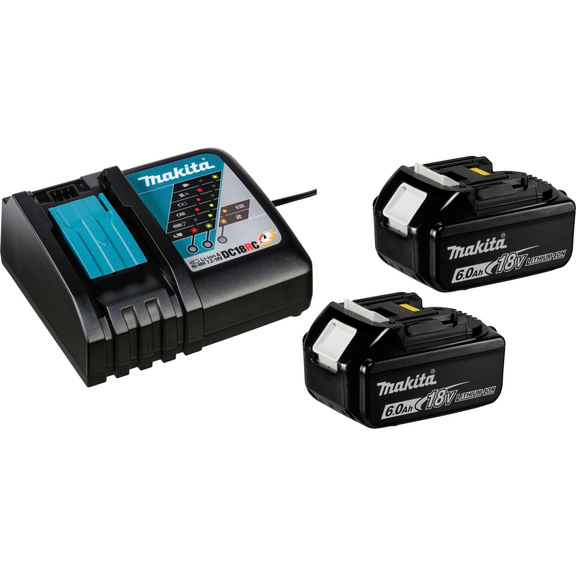 Makita Power Source Kit 2x BL1860B + DC18RC