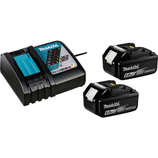 Makita Power Source Kit 2x BL1860B + DC18RC
