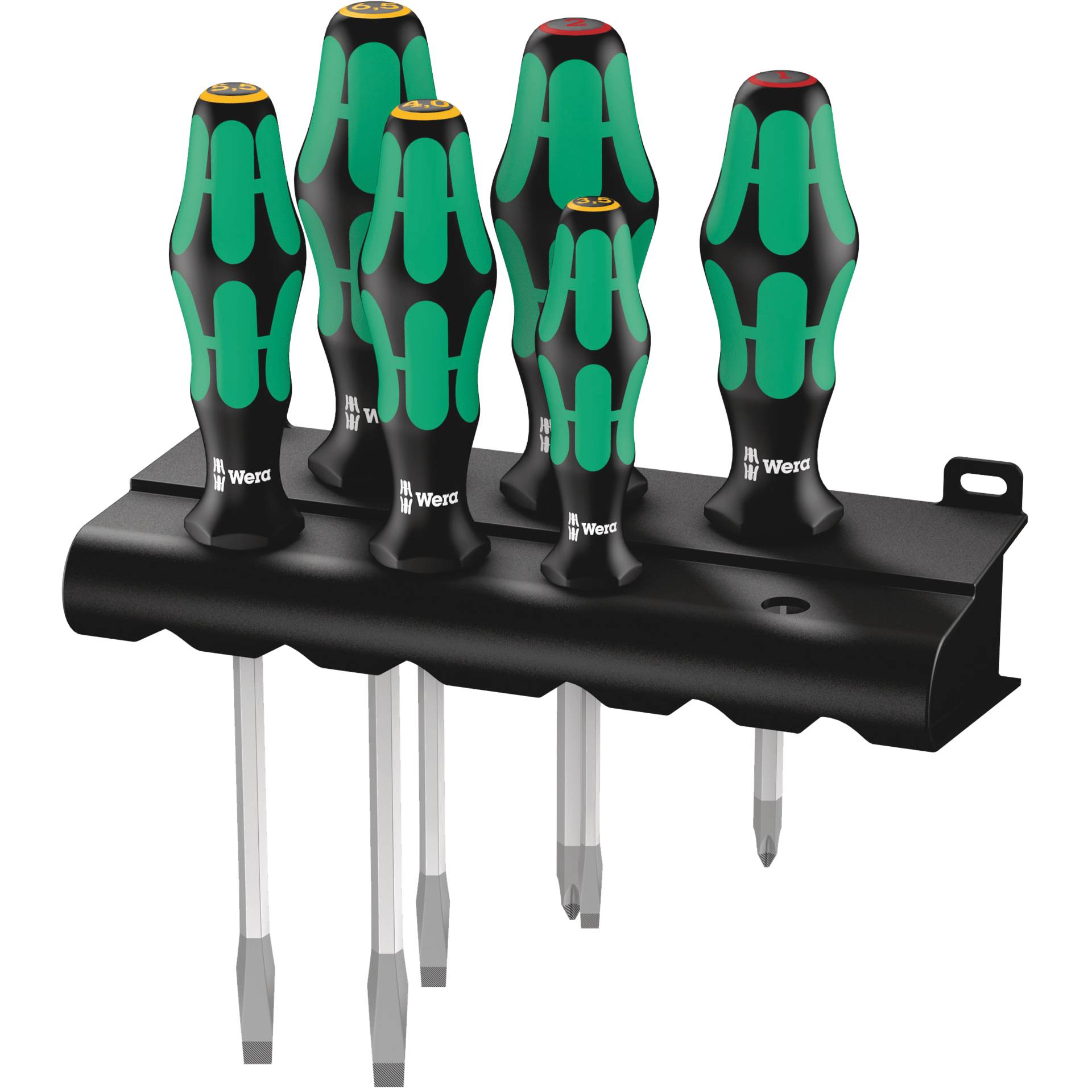 Wera 334 SK/6 Rack Schraubendreherset Kraftform Plus Lasertip