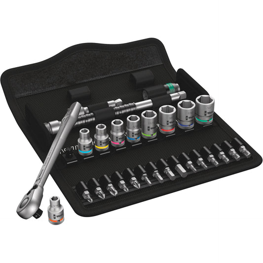 Wera 8100 SA 11 Zyklop Knarren- Satz, Umschalth., 1/4 ,zöllig