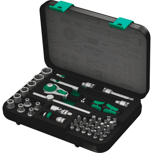 Wera 8100 SA 4 Zyklop Speed- Knarrensatz, 1/4 , zöllig
