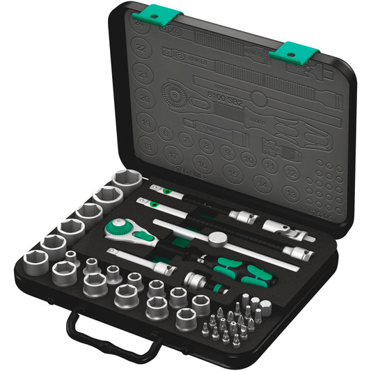 Wera 8100 SB 2 Zyklop Speed- Knarrensatz, 3/8 Antrieb, metr