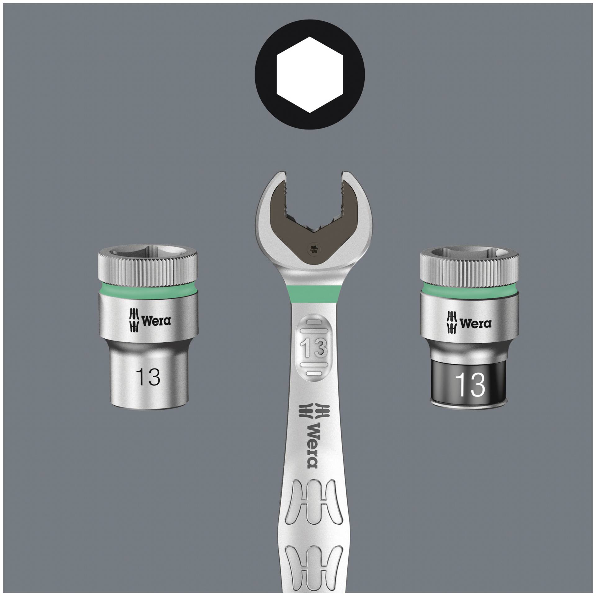 Wera 8100 SB 6 Zyklop Speed- Knarrensatz, 3/8 Antrieb, metr