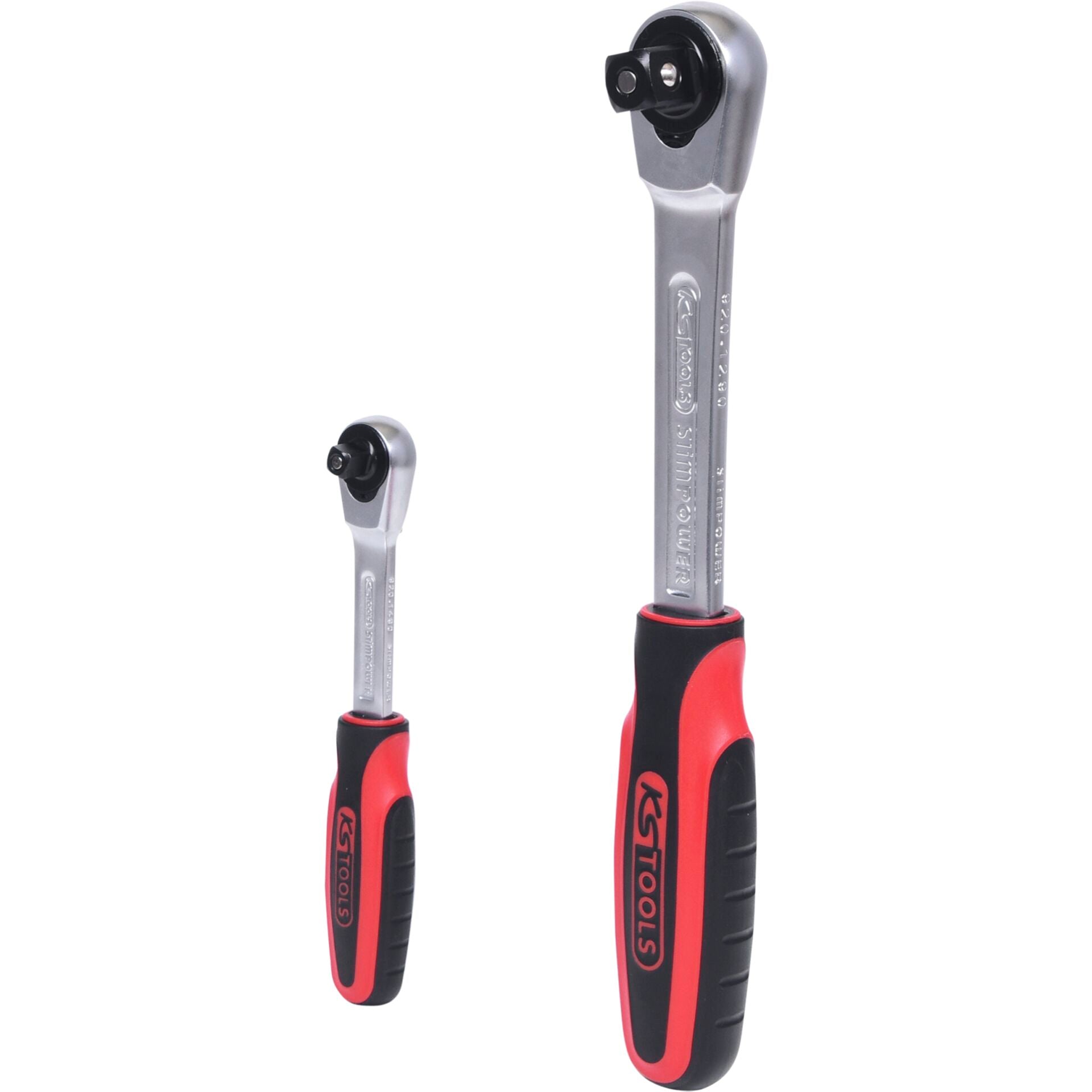 KS Tools SlimPOWER Umschalt- knarren-Satz, 2-tlg1/4 +1/2