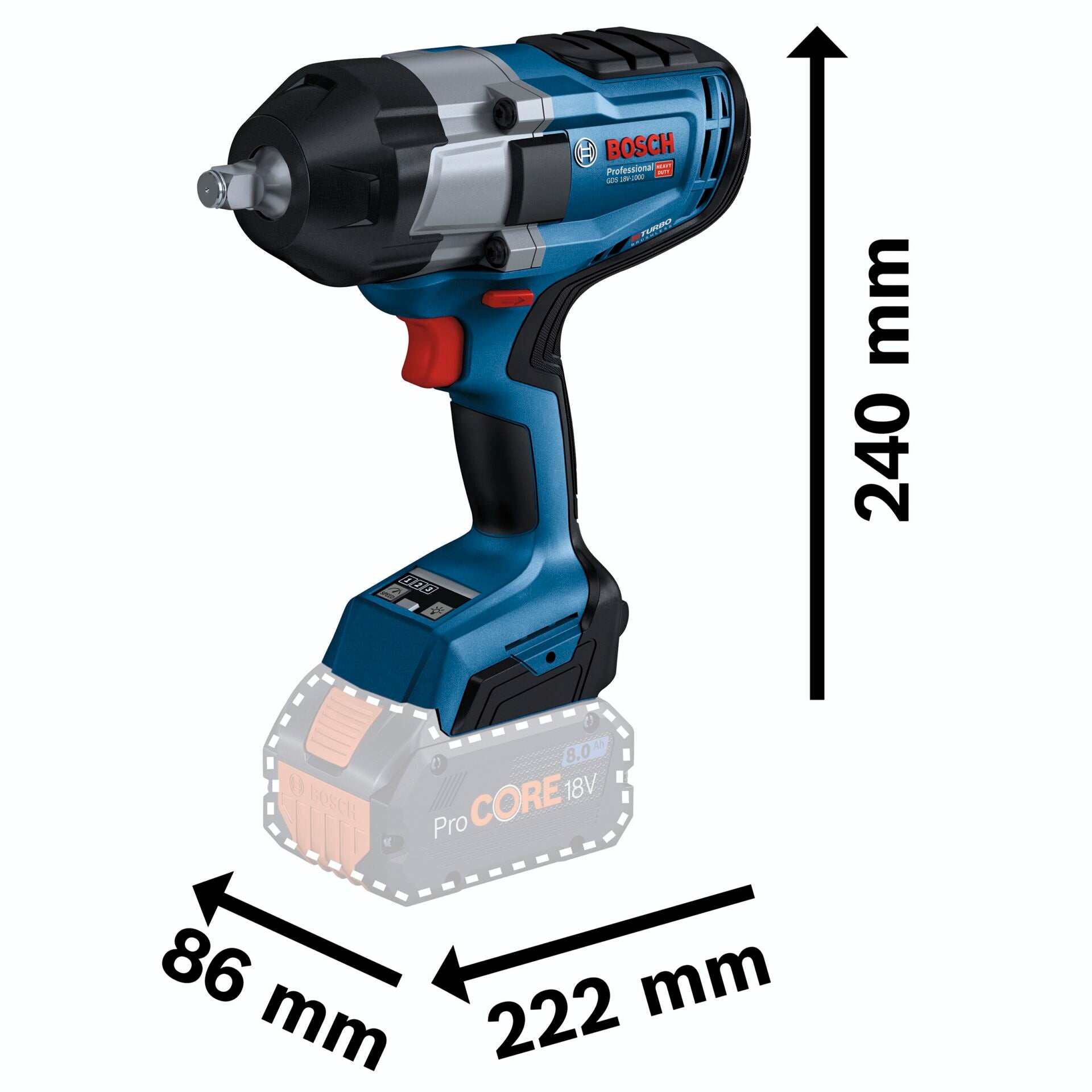 Bosch GDS 18V-1000 Professional Akku-Drehschlagschrauber