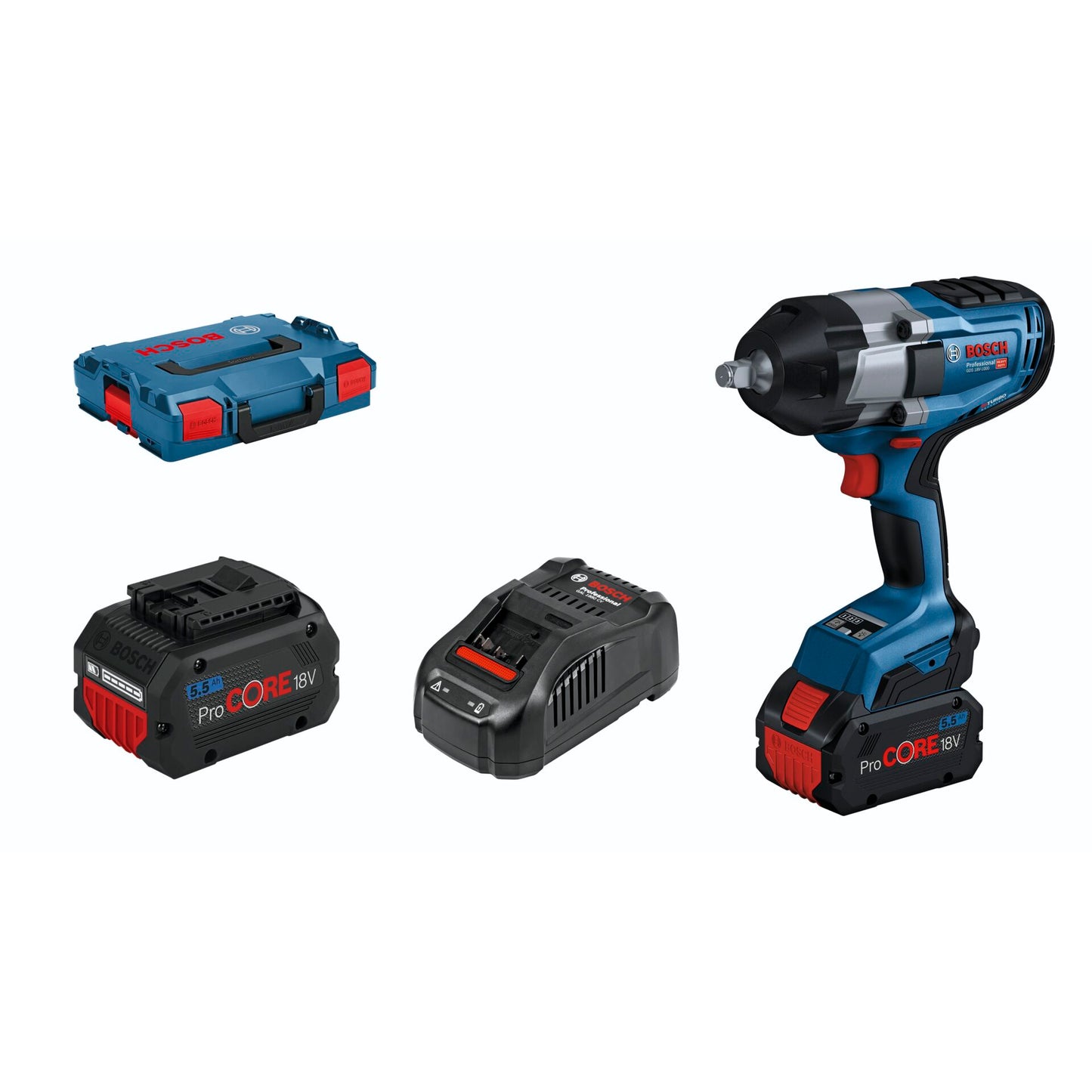 Bosch GDS 18V-1000 Professional Akku-Drehschlagschrauber inkl. Akkus
