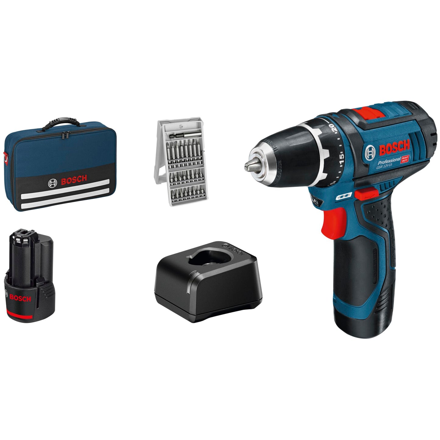 Bosch GSR 12V-15 Professional Akku-Bohrschrauber