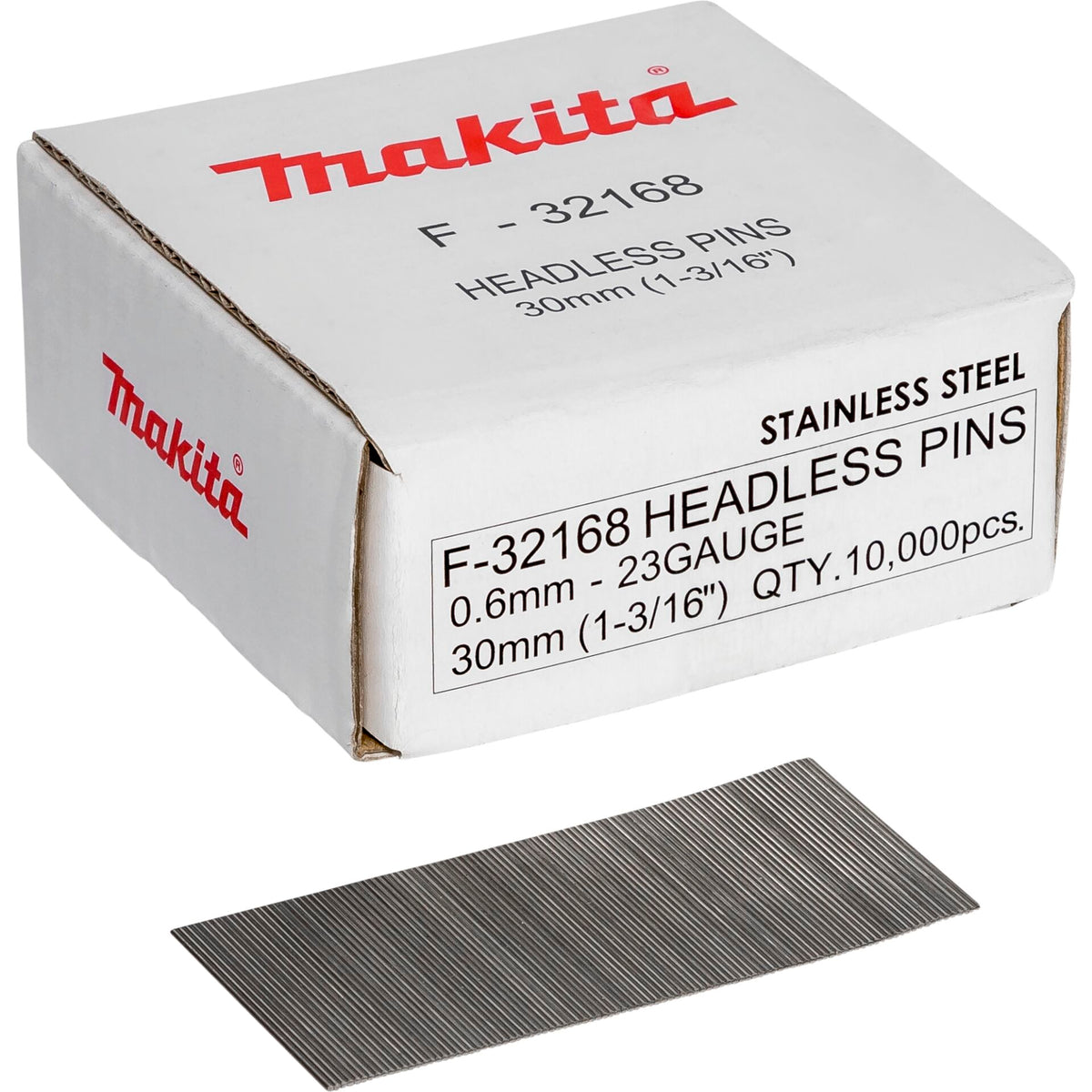 Makita Stift 0,6 x 30 mm Inox F-32168 10000 Stück