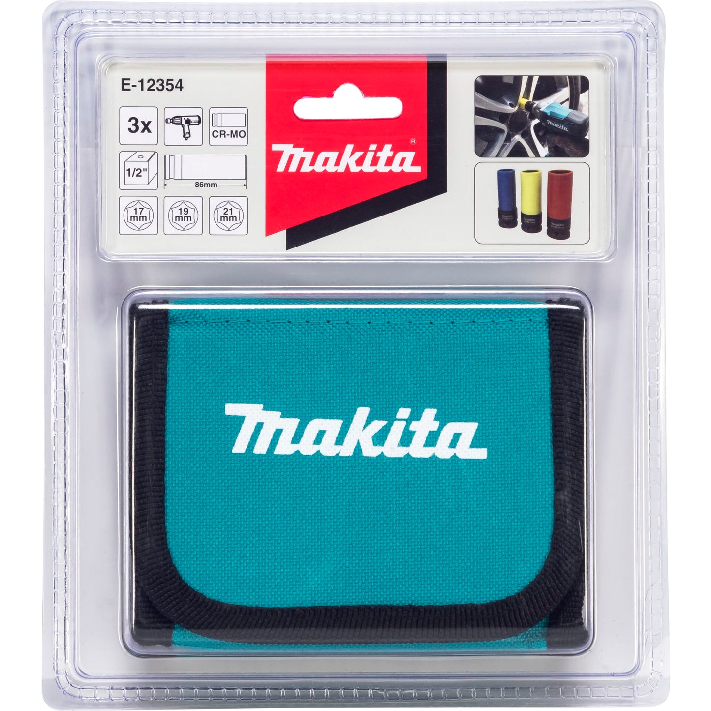 Makita Steckschlüssel-Set 3-teilig 1/2"