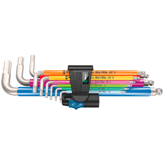 Wera 3950/9 Hex-Plus Multicolour HF Stainless 1, 9-teilig